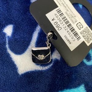 Disney Attachable Mickey Purse Silvertone Charm